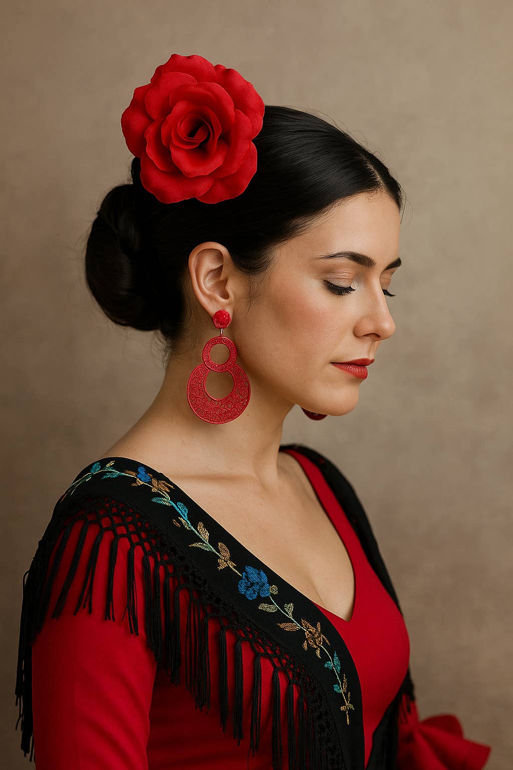 Wild & Free - Wholesale Hair Accessories Set - Women's - Flamenco Hair Flower from Seville