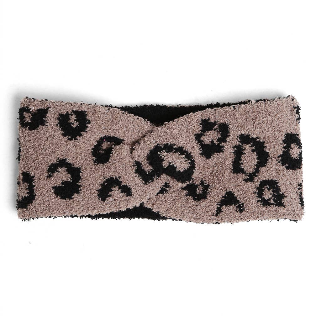 Leopard Pattern Twist Knot Headband  for wholesale on Faire4