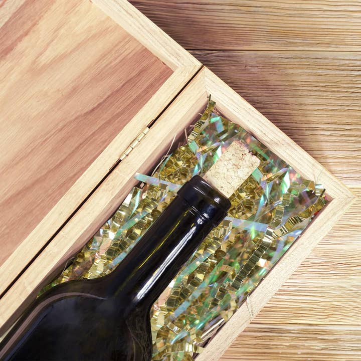 Posh Paper - Wholesale Tissue Paper - Christmas Metallic Gold Crinkle Paper Shredded Gift Basket Filler, 1 LB2