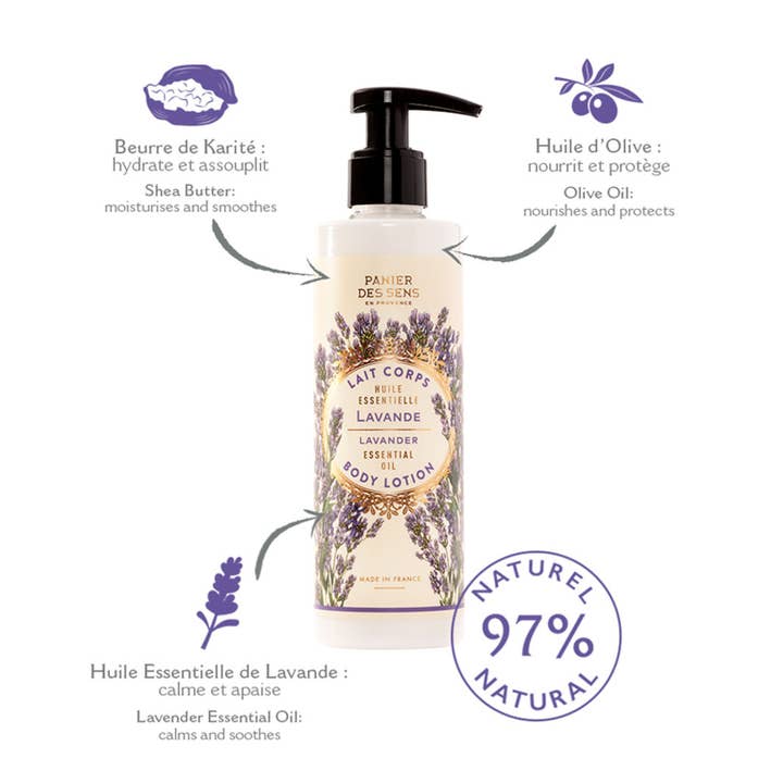 Panier Des Sens - Wholesale Body Cream/Lotion - Body milk 250 ml | Lavender