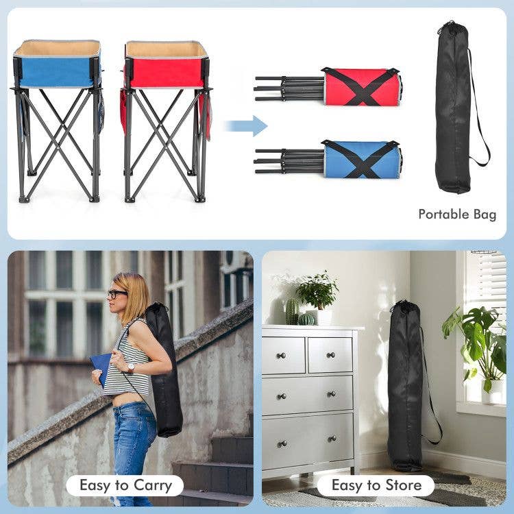 Hard Rock Health Stores - Wholesale Patio Table - 2 Pieces Folding Camping Tables with Large Capacity Storage Sink5