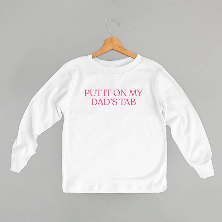 Ivy + Cloth - Wholesale Screen Printed T-Shirt - Kids - Put It On My Dad's Tab (Kids)