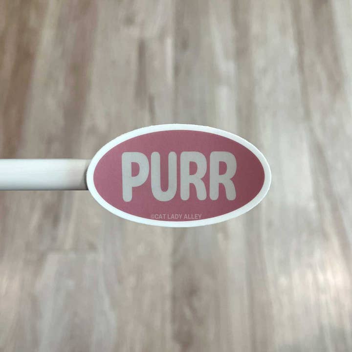 Purr Cat Sticker for wholesale by Cat Lady Alley