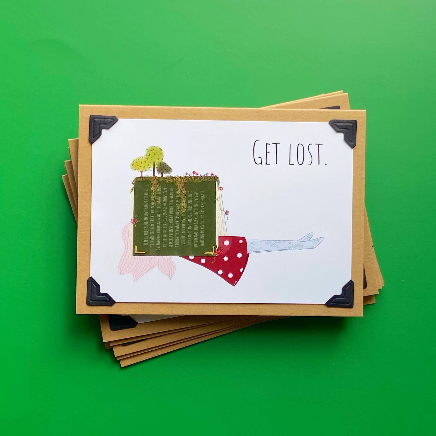 Rather Puckish - Wholesale Stationery/Notecard Set - Get Lost Note Card1