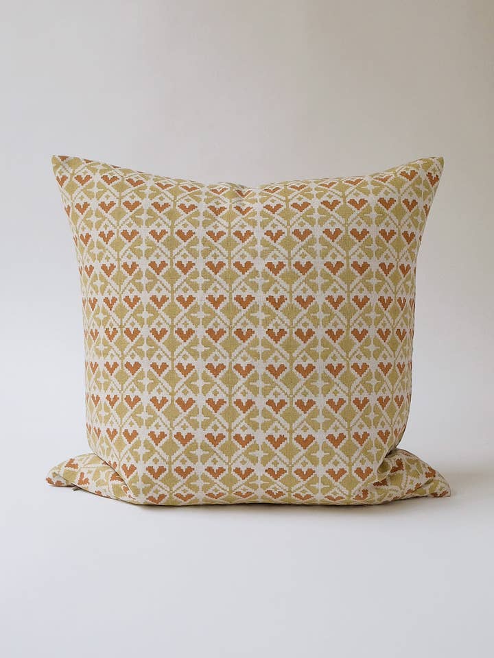 Neelima - Hand Block-printed Linen Pillowcase for wholesale by Soil to Studio