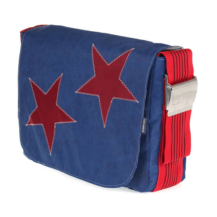 BAG S, Canvas Collection, blue, red for wholesale by Canvasco GmbH