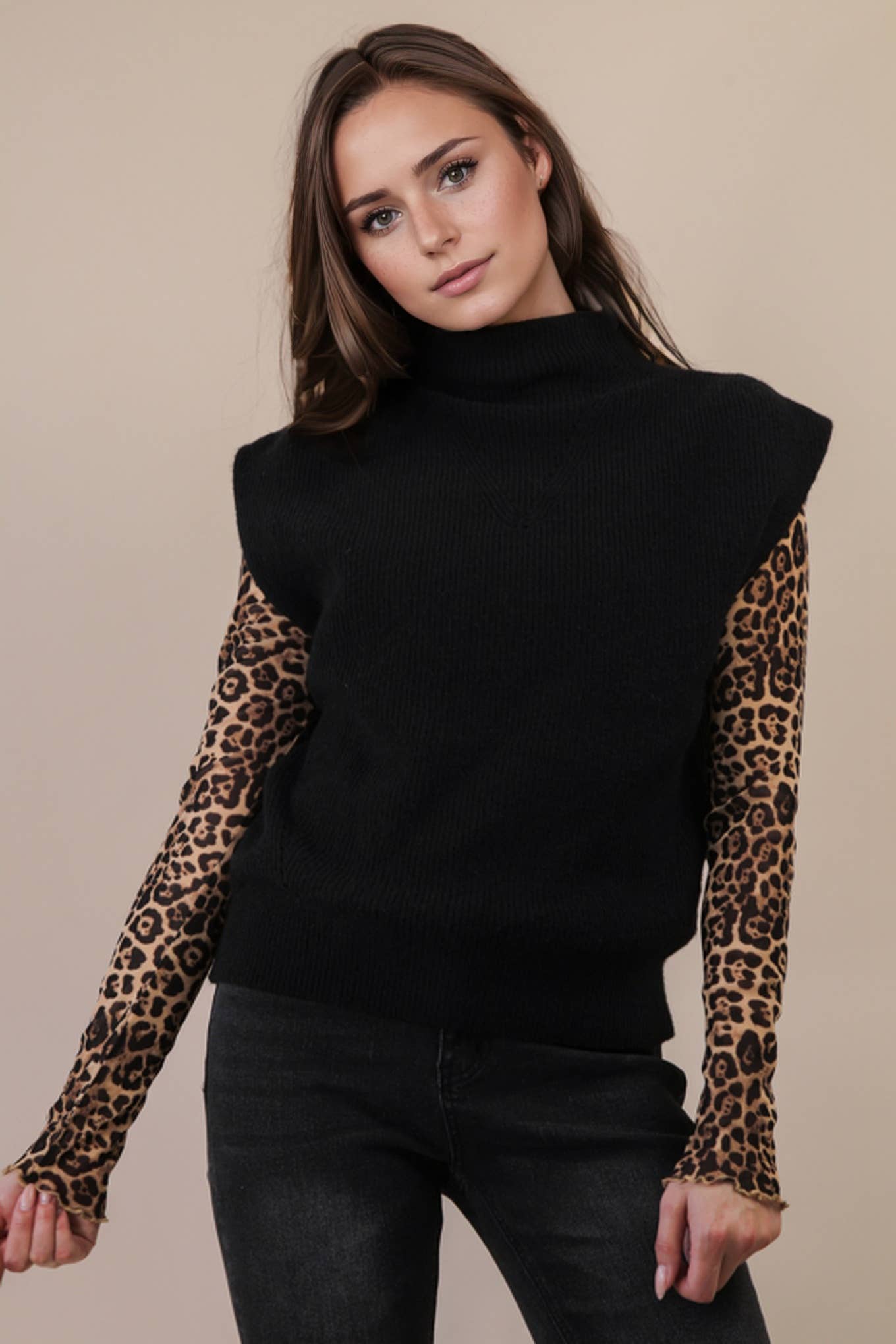 VERY J - Wholesale Sweater Vest - Women's - 12W3391N-Soft Knit Sweater Vest Top18