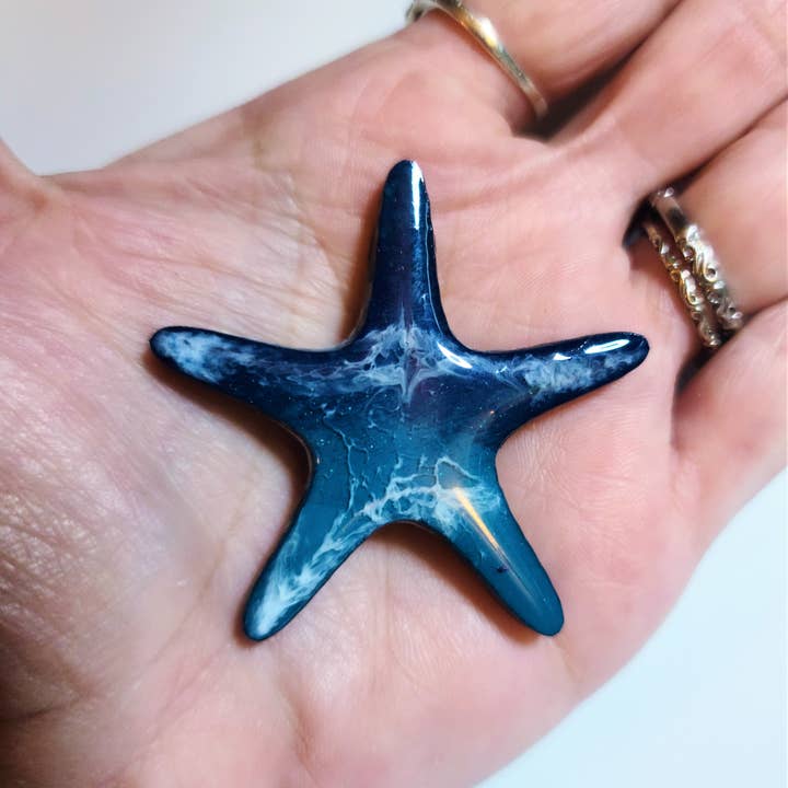 JEMS of the Sea – wholesale Magnet – Sjöstjärna/Sea Star Ocean Scene harts- och trämagneter4