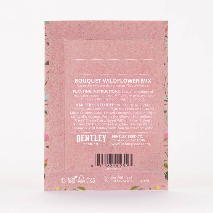 Bentley Seed Co. - Wholesale Plant Seeds - Oh Baby Baby Shower Pink - Bouquet Wildflower Seed Packets2