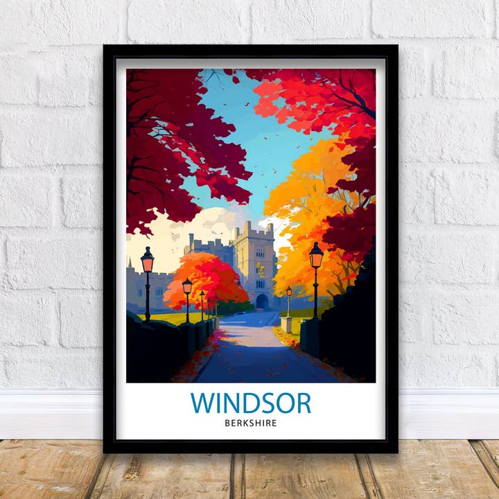 Windsor Berkshire Travel Poster Windsor for wholesale by InkNPrintz