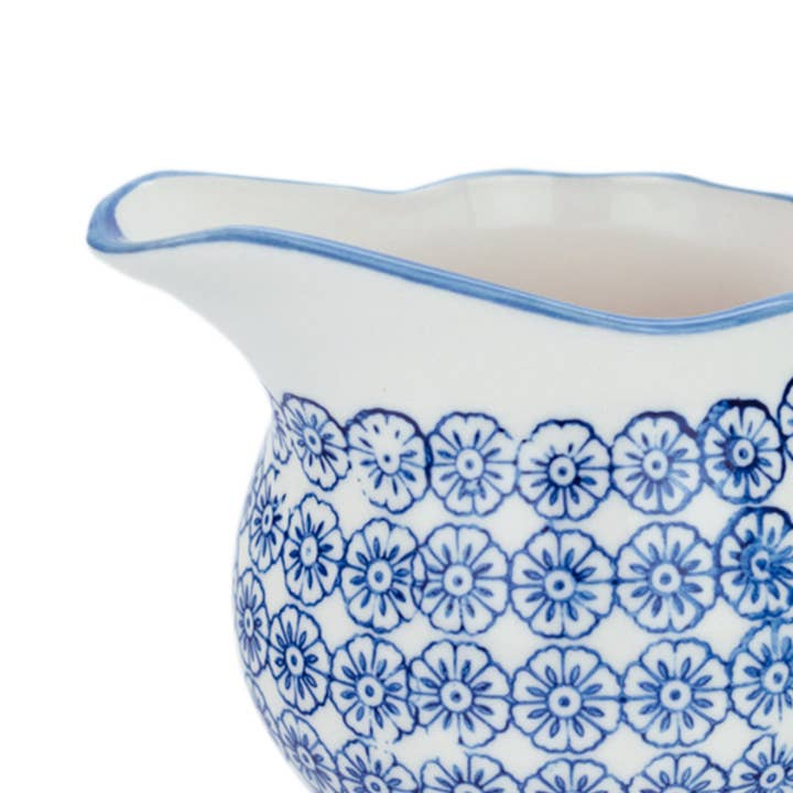 Rinkit Ltd - Venta al por mayor Jarras - Jarra para leche y salsa con diseño Nicola Spring - Flores azules3