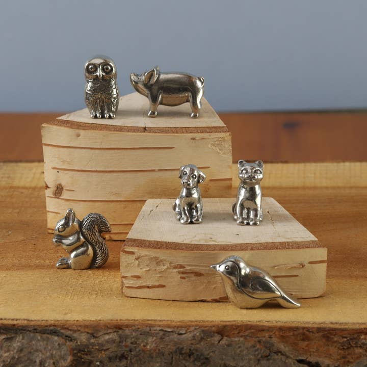 Danforth Pewter - Wholesale Decorative Figurine - Cat Netsuke