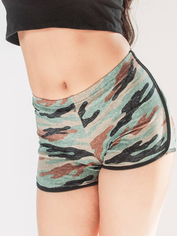 Short de volley-ball militaire en coton et lycra pour la vente par L.A. Apparel