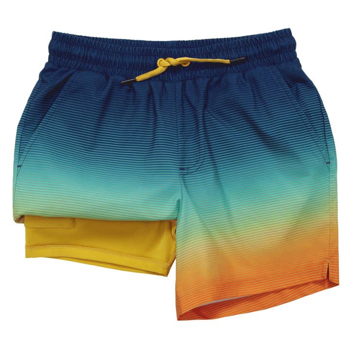 Boy‘s Swim Shorts with Compression Liner Quick Dry Swimwear for wholesale by Rokka & Rolla