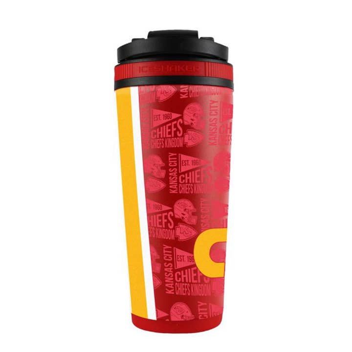 Ice Shaker - Vente Gourde/bouteille isotherme - Shaker à glace 4D Kansas City Chiefs sous licence officielle2