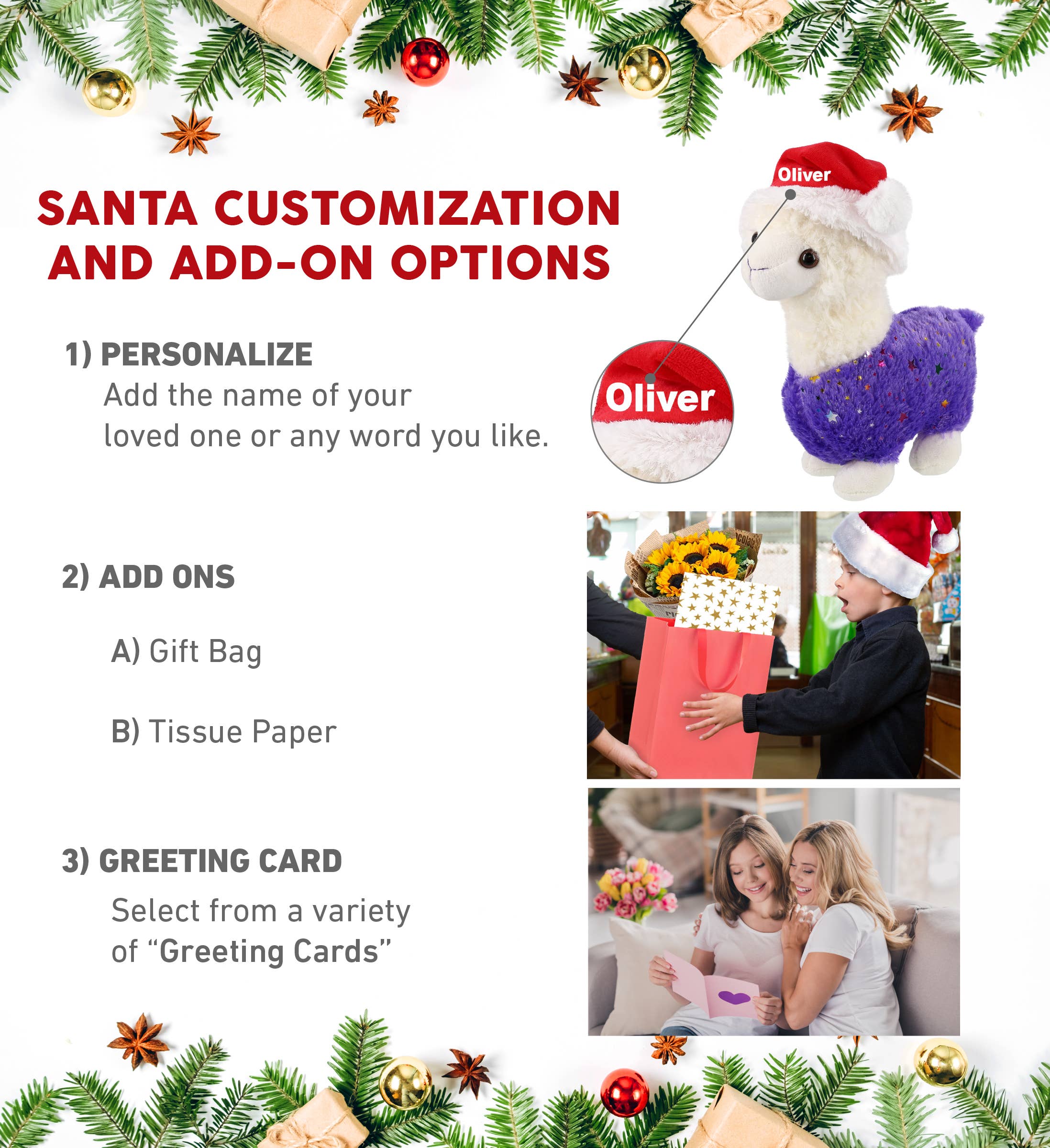 Cota Global - Wholesale Stuffed/Plush Toy - Kids & Baby - Plush Santa - Plush - Sparkle Purple Llama1