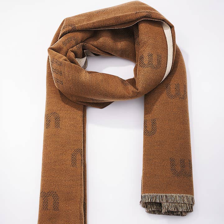 BYREN | ÉLINE L'ATELIER - Wholesale Scarf - Women's - Wool scarf with heart pattern FL203DF0