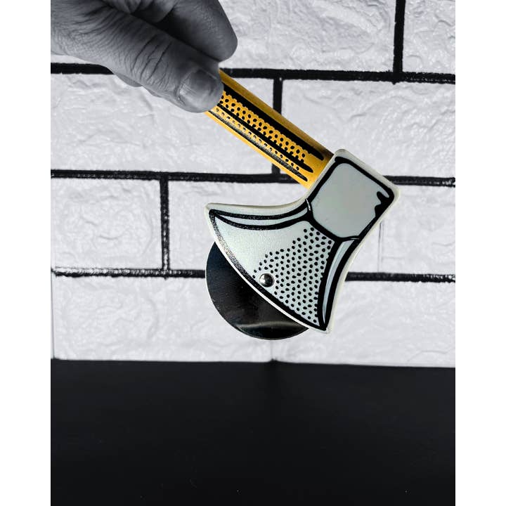 Everyday Objects - Wholesale Pizza Wheel - Slice 'N Dice Pizza Cutter Hatchet - Stainless Steel Blade11