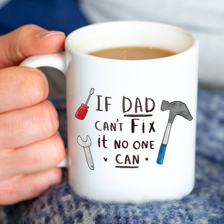 If dad can't fix it, no one can! Mug for wholesale by Ellie Ellie LTD