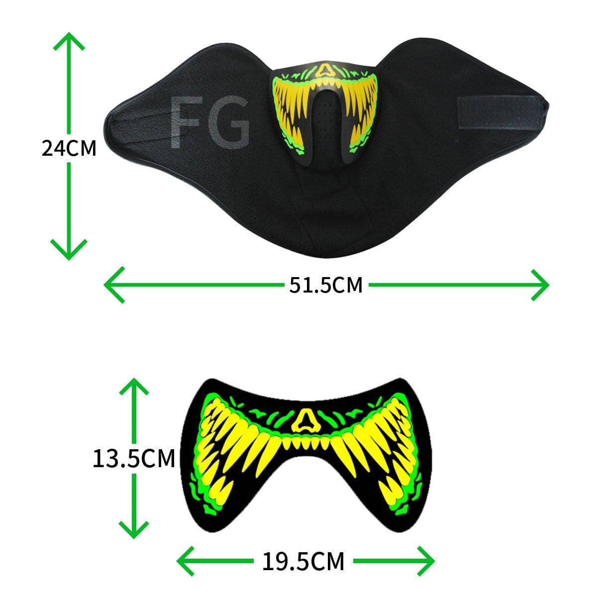 Neva Nude - Wholesale Protective Face Mask/Shield - Mugsy Beatz LED Music Activate Face Masks12