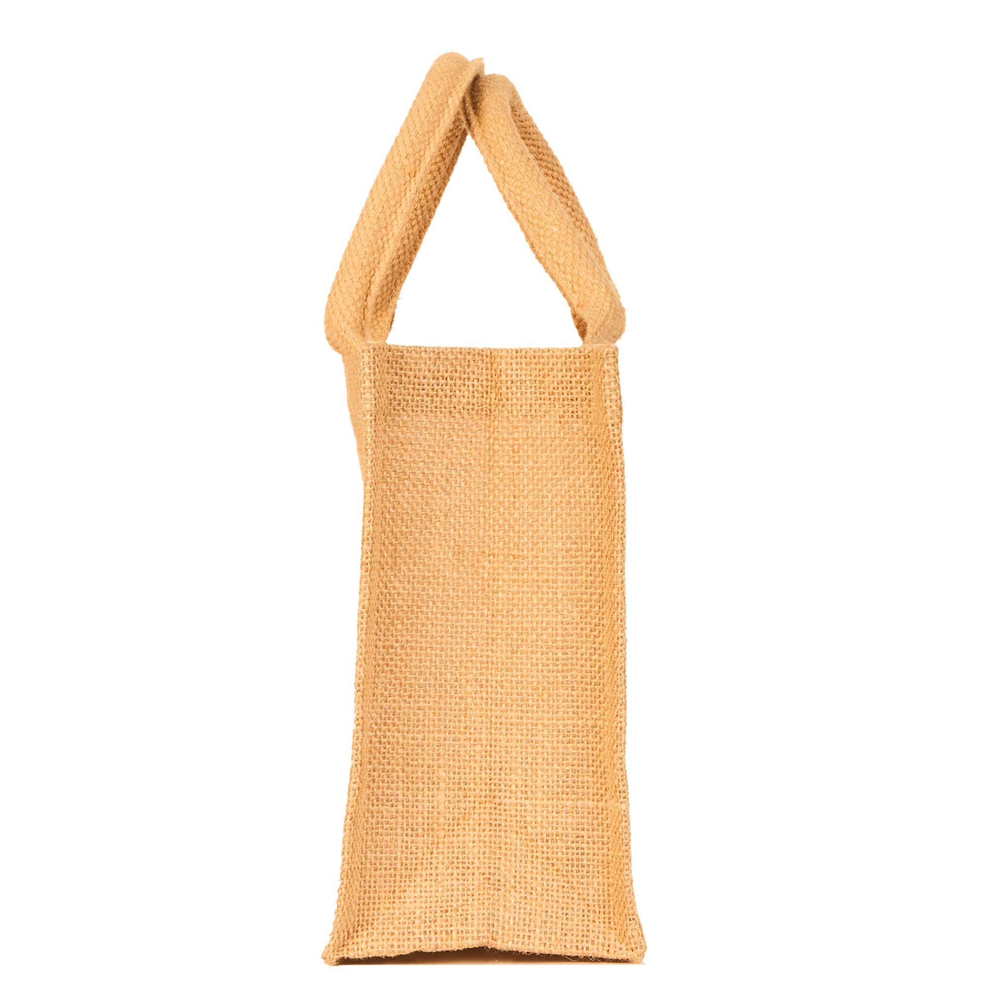 ecojutebags – Großhandel Lebensmittel-/Einkaufstasche – 12er-Pack Jute-Einkaufstaschen 20 cm H x 30 cm L x 10 cm B Wiederverwendbare Taschen5