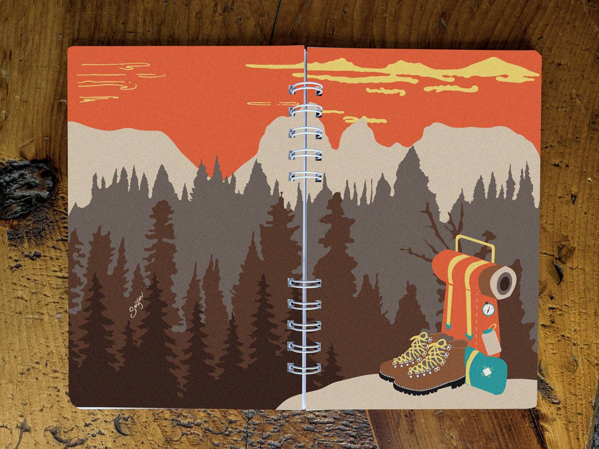 Soijen Illustrations - Wholesale Notebook - Thru-hiker Spiral Notebook1