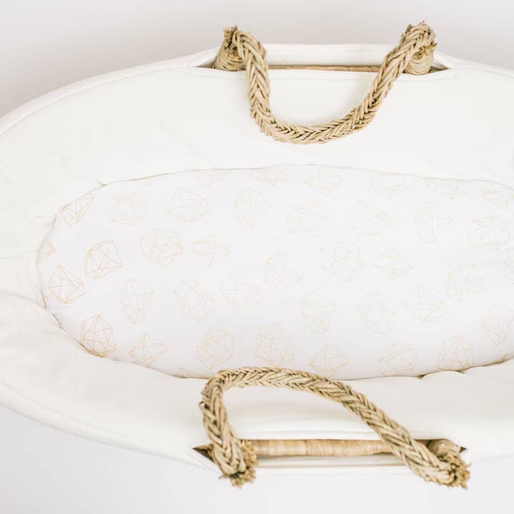 Sábana ajustable para moisés Gold Diamonds para venta al por mayor de NODNAL Co.