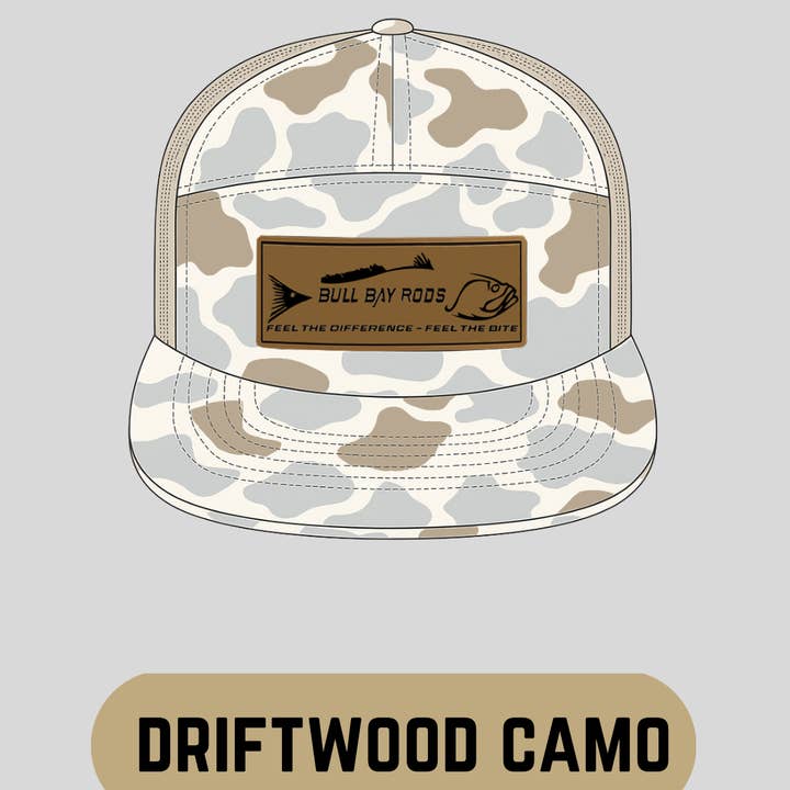Fieldcore Hat: Driftwood Camo for wholesale by Bull Bay