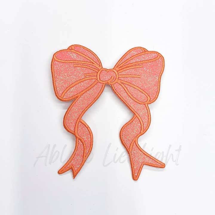 ABLNco - Wholesale Patch - Side Bows Glitter Embroidery Patch - Single14