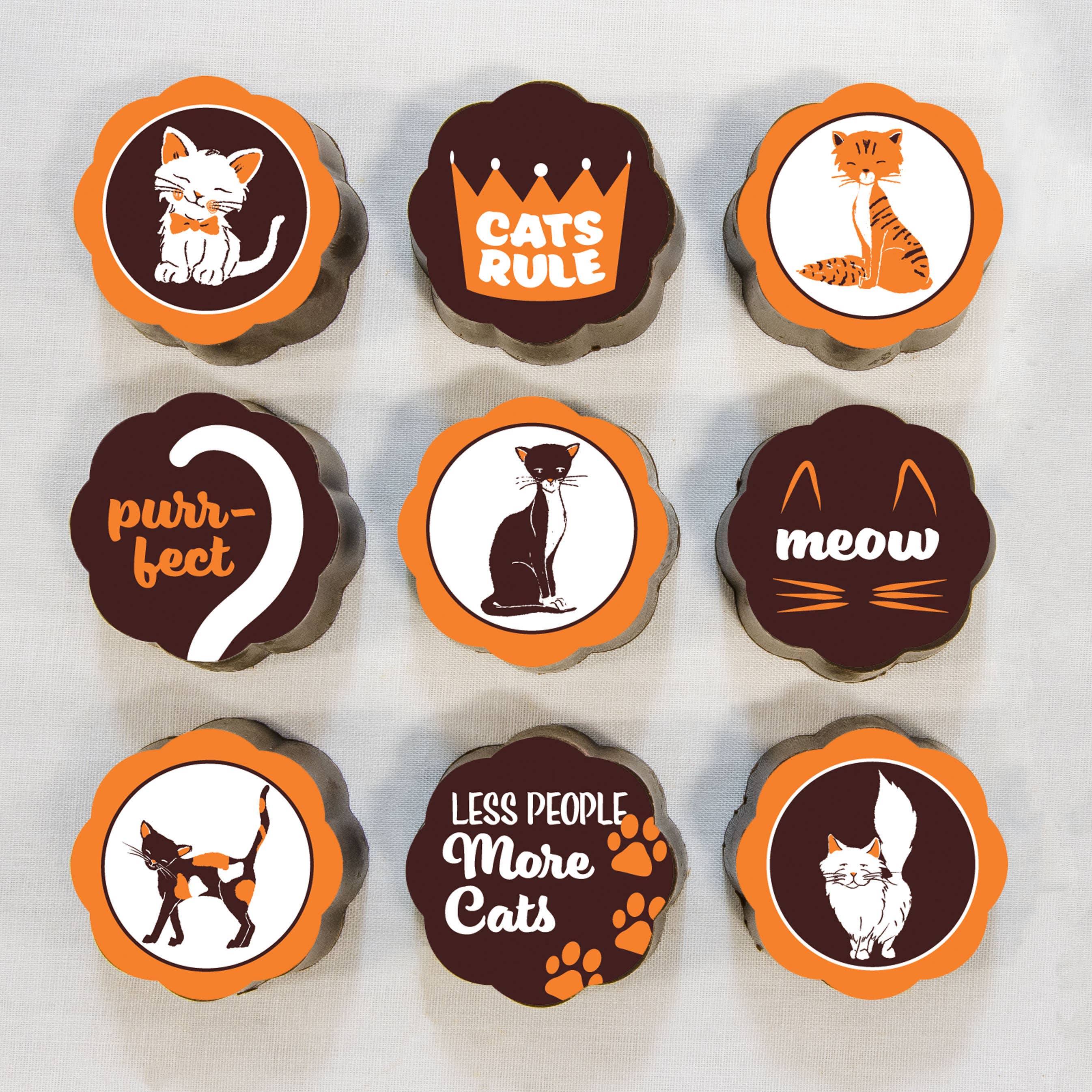 Chouquette - Wholesale Chocolate Box - CATS RULE - Chocolate Covered Caramels - Box of 53