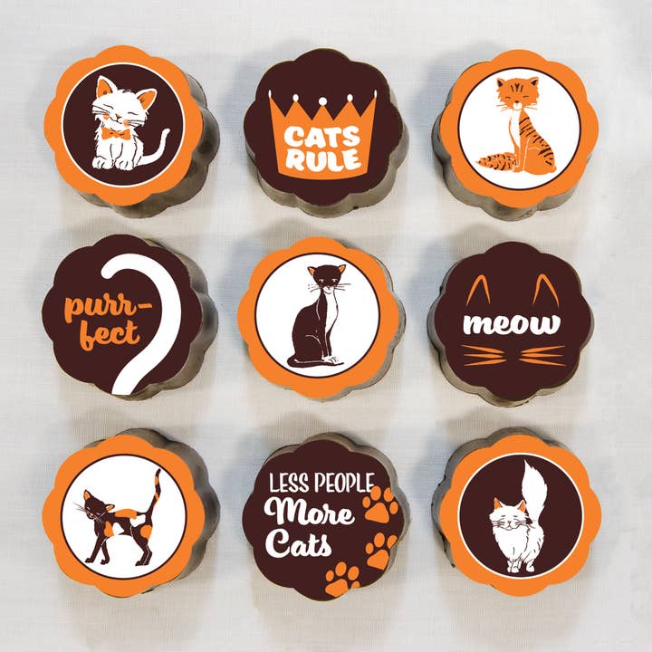 Chouquette - Wholesale Chocolate Box - CATS RULE - Chocolate Covered Caramels - Box of 53