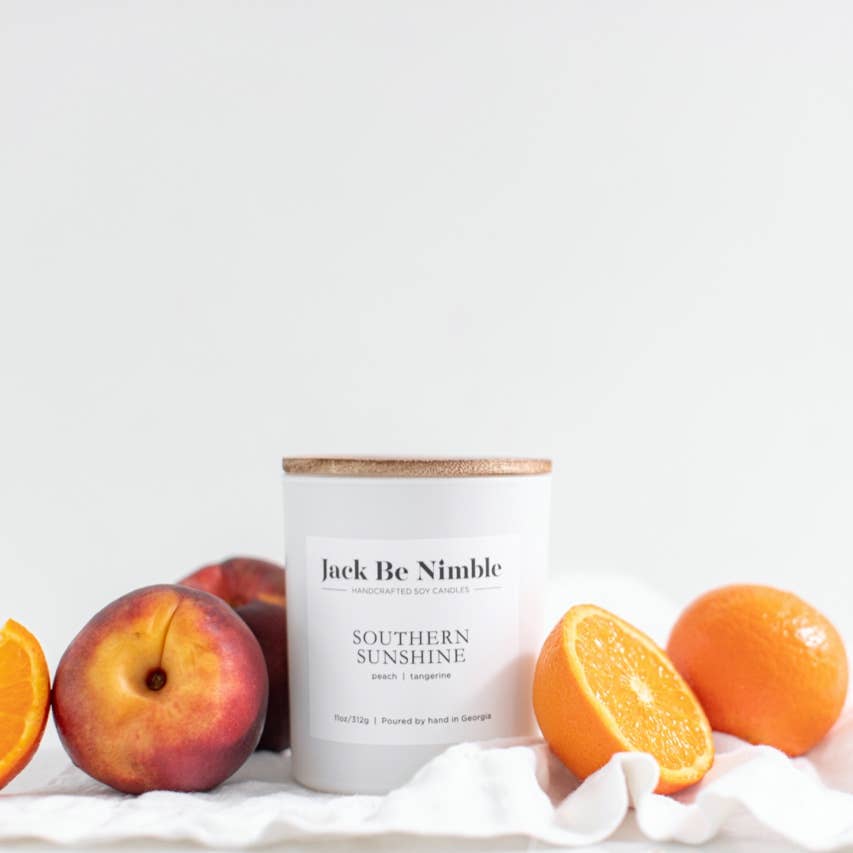 Jack Be Nimble Candles - Vente Bougie en bocal - Bougie de soja parfumée Southern Sunshine 11 oz1