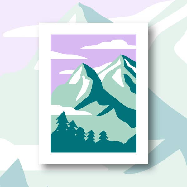 Fukuri - Wholesale Embroidery/Cross Stitch Supplies - Canvas Kit - DIY - Mountains
