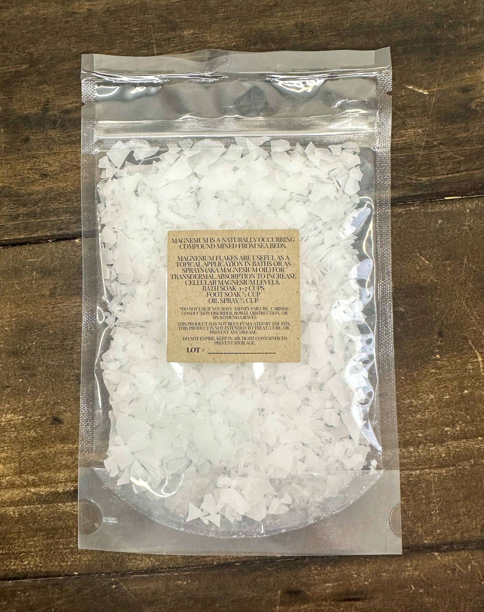 Herbal Rose Apothecary - Wholesale Bath salts - Magnesium Flakes 3.8oz1