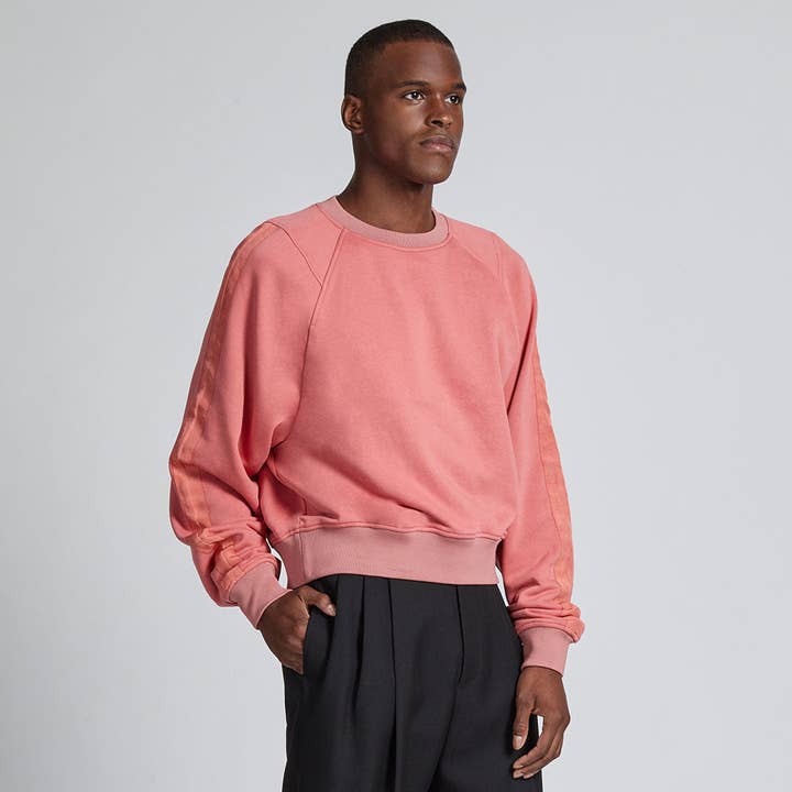 KADEN CROPPED PULLOVER DUSTY ROSE for wholesale by JacQ