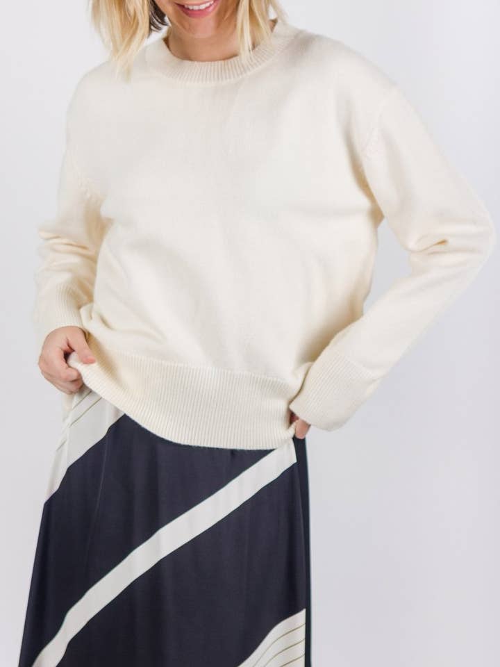 Oversized Sweater (Off White) for wholesale by Yakira Bella