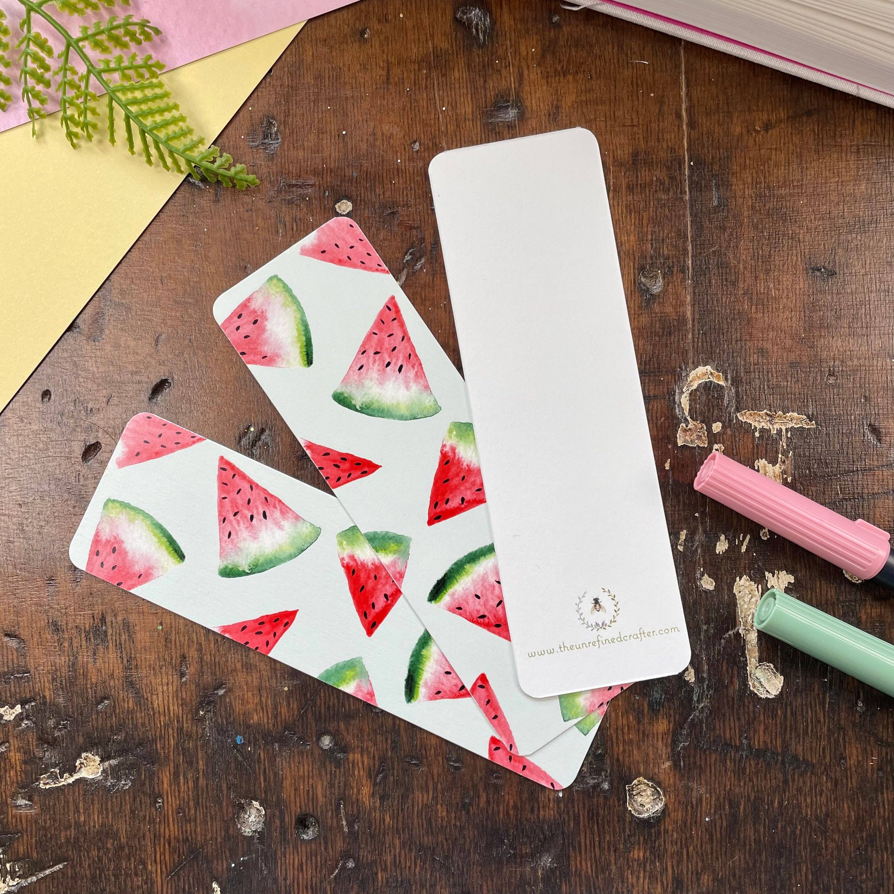 The Unrefined Crafter - Wholesale Bookmark - Watermelon Bookmark4