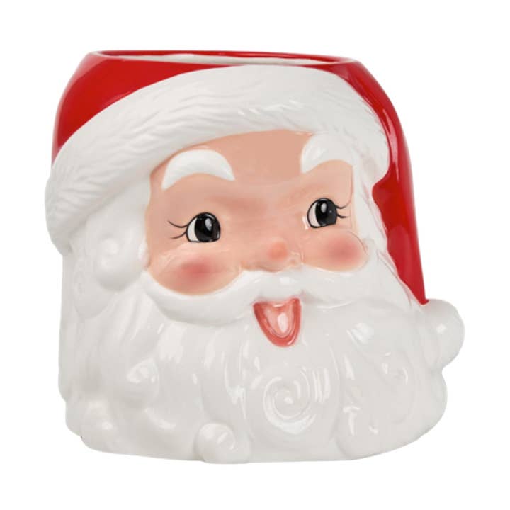Maceta con Cabeza de Papá Noel Alegre para venta al por mayor de December Diamonds