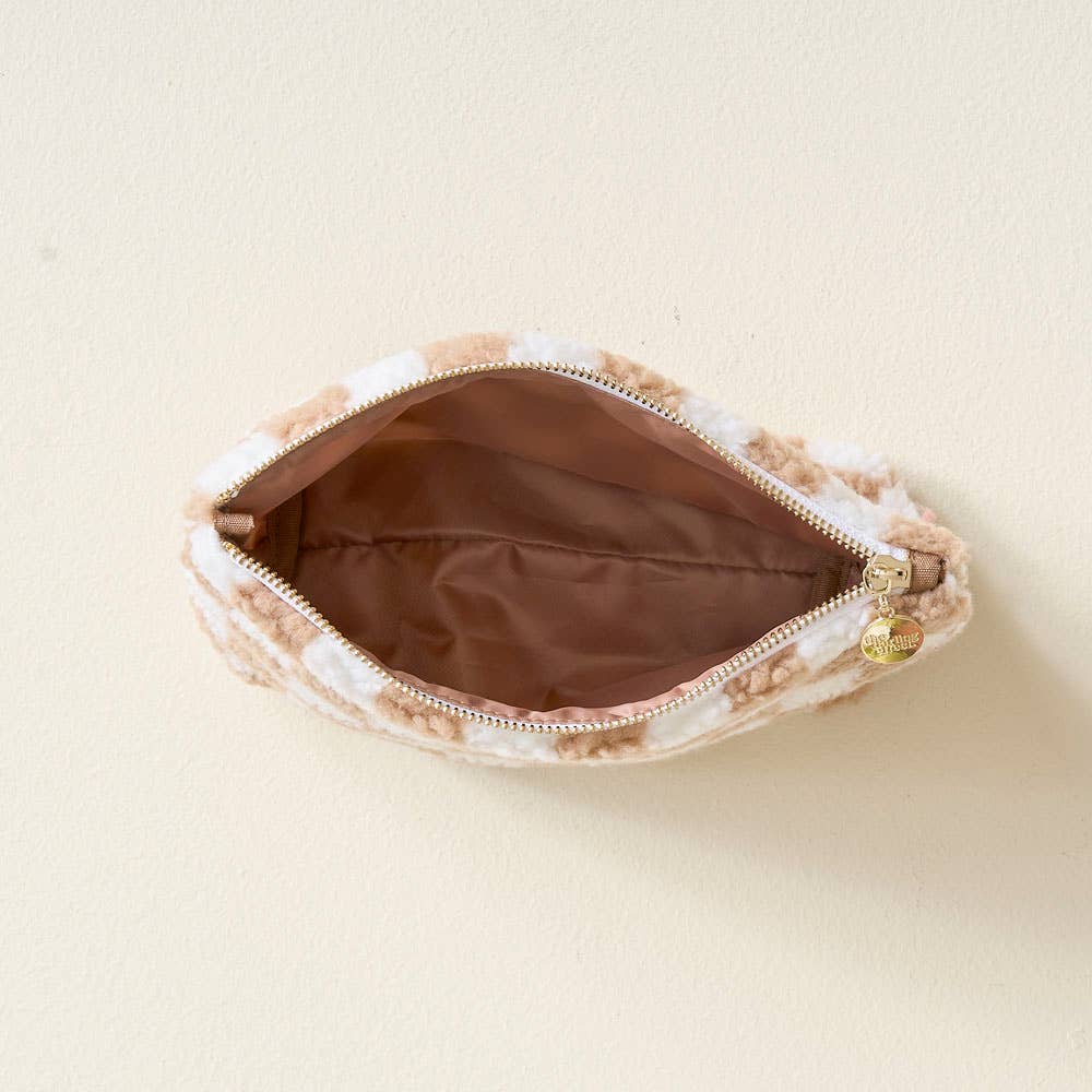 The Darling Effect - Wholesale Pouch - Women's - Teddy Pouch-Check Tan4