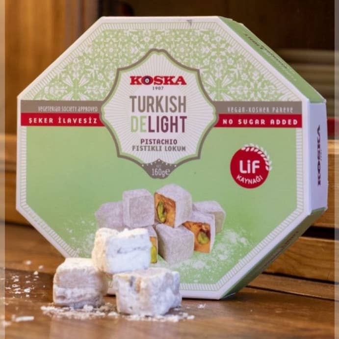 No Added Sugar Pistachio Turkish Delight for wholesale by Truede