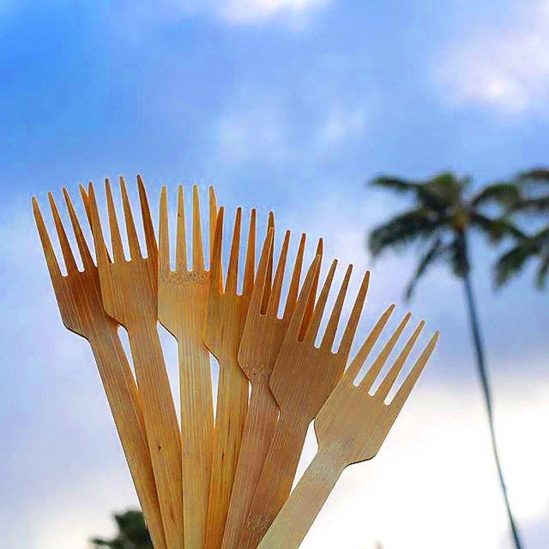 Seven Island - Wholesale Assorted Cutlery Set - bluTensils Bamboo Utensils (24 Pieces)3