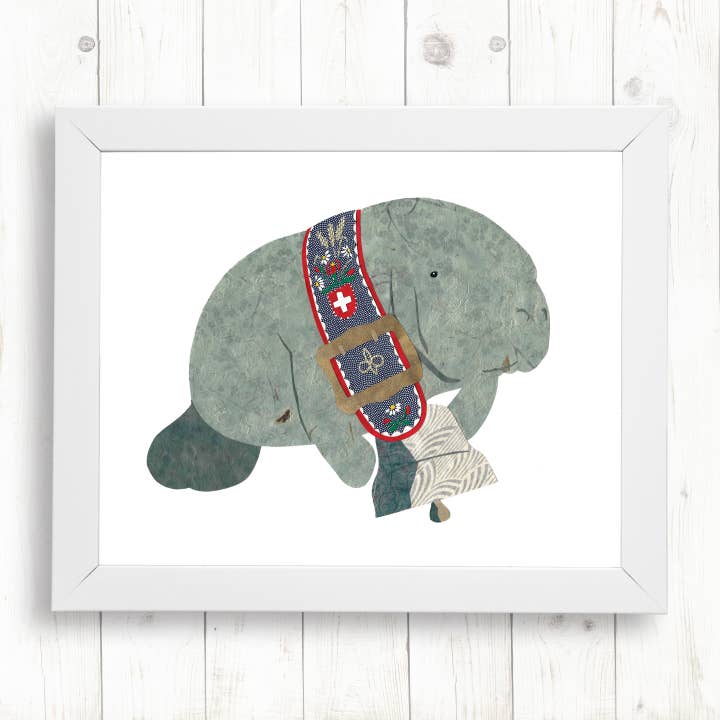 Manati Kunstdruck für den Großhandel von Whimsy Spot