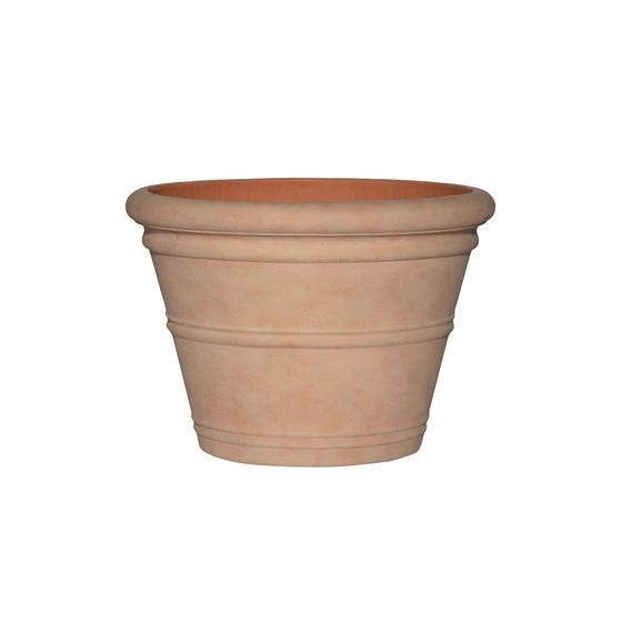 Kyra XL - Brick Orange - L27,6in x W27,6in x H19,3in for wholesale by Pottery Pots