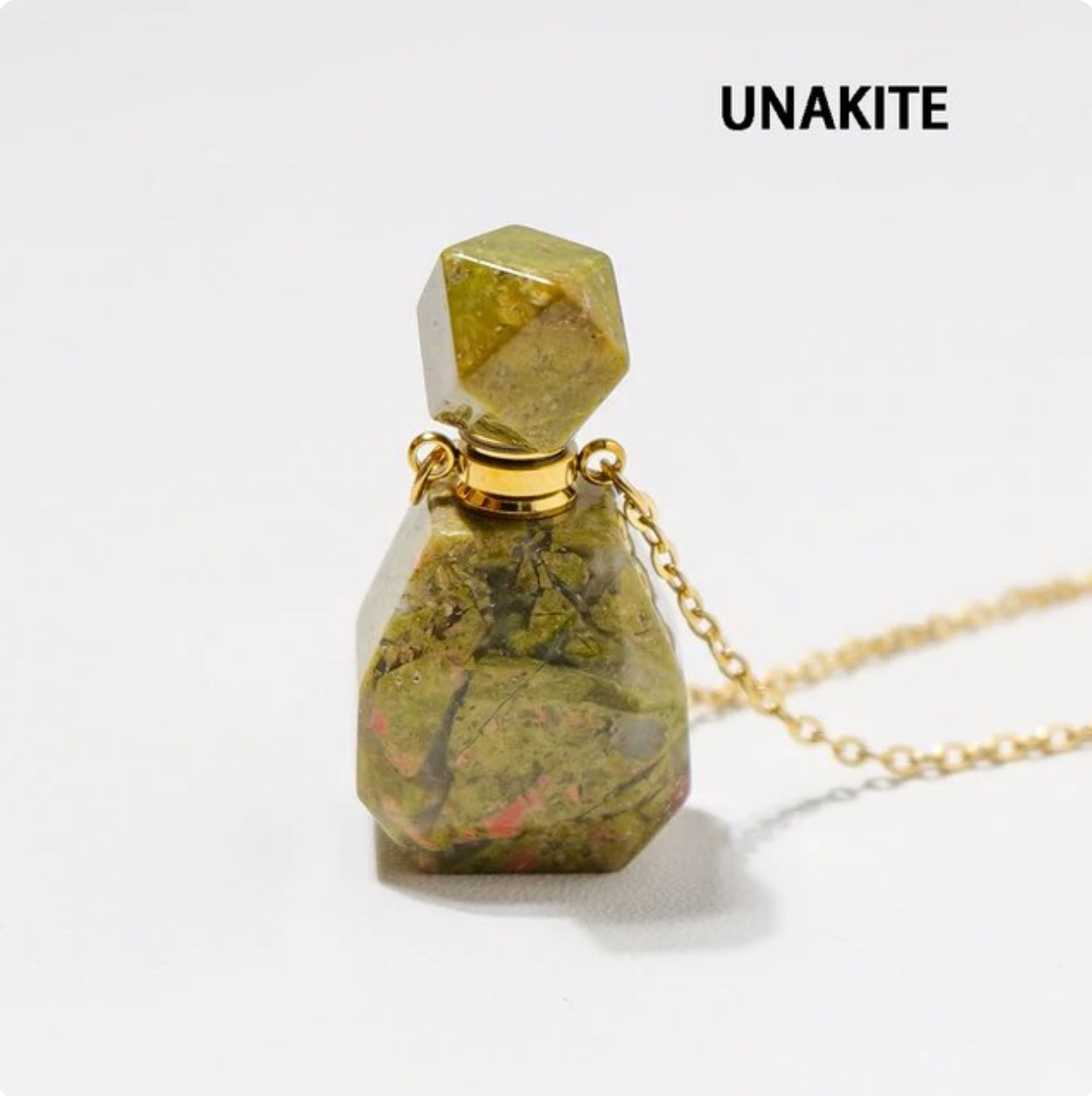 Crystolver (We Cover All Import Fees) - Wholesale Pendant/Charm Necklace - Gemstone  Essential Oil  Bottle Pendant Necklace4