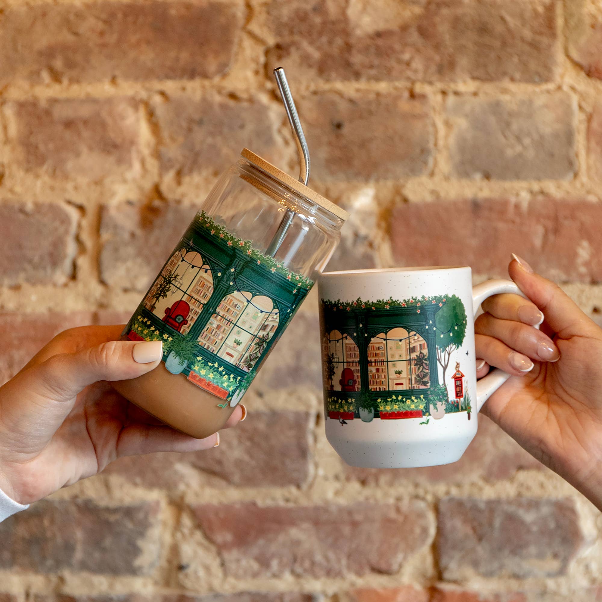 1canoe2 | One Canoe Two Paper Co. - Wholesale Drinking Glass/Cup - Bookworm Bookstore Glass Can1