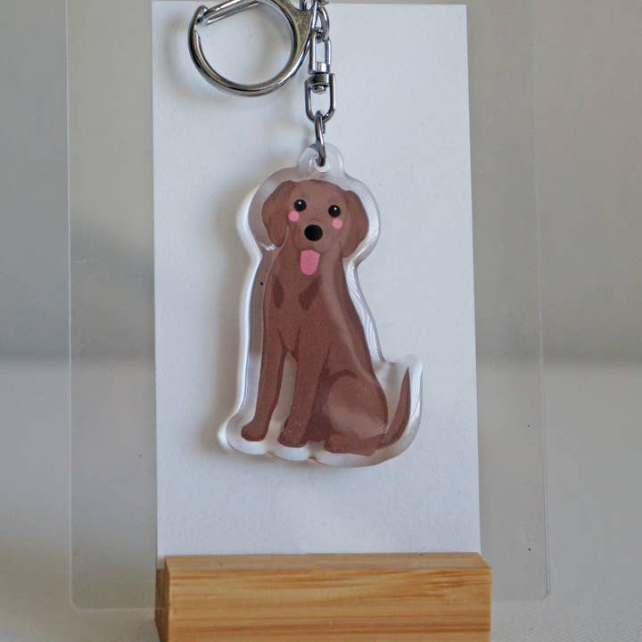kiwi & WILLOW - Wholesale Keychain - Unisex - Weimaraner Epoxy Keychain1