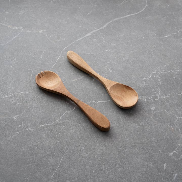 Natural Wood Classic Servers, Set of 2 for wholesale by India Handicrafts Inc