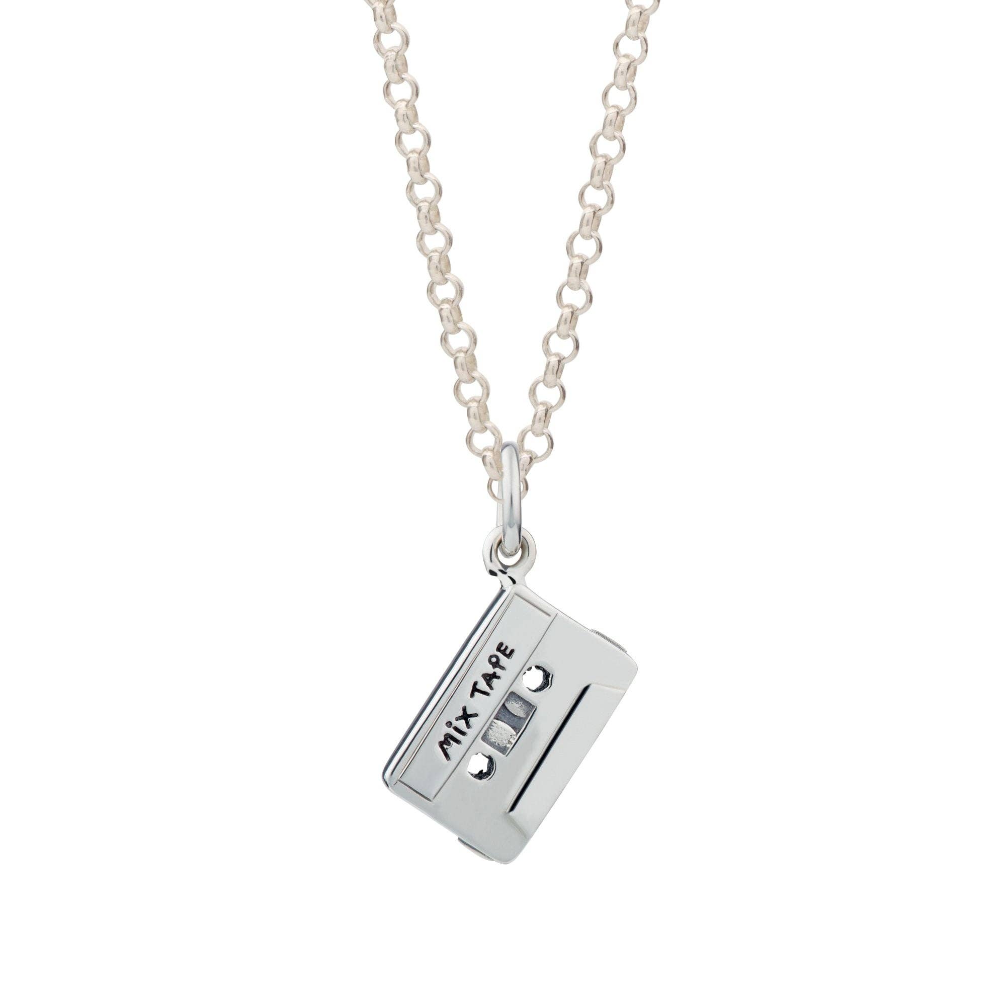 Scream Pretty - Recycled Sterling Silver Jewellery – wholesale Pendant/charm necklace – Mix Tape Necklace2