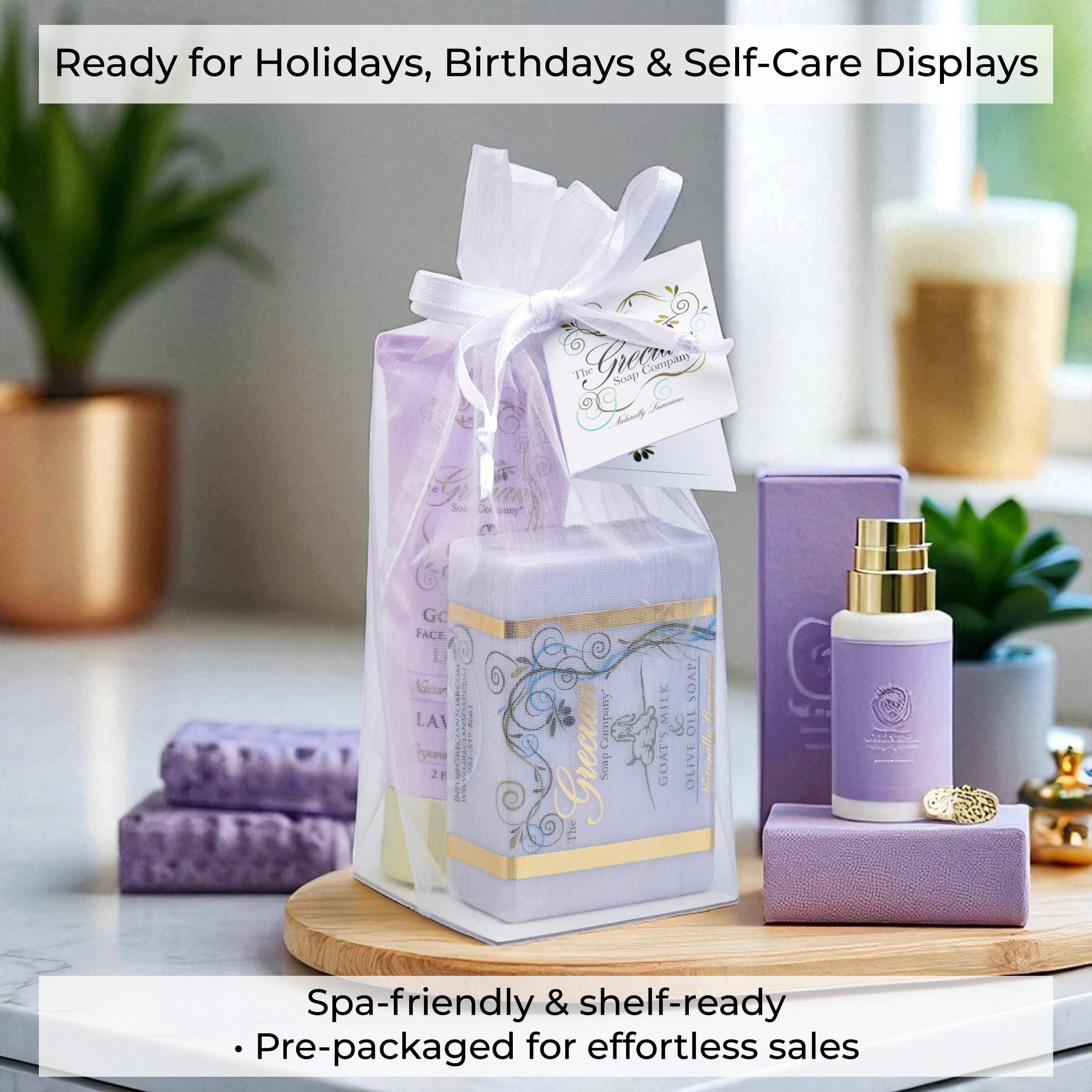 The Grecian Soap Company - Wholesale Set met bad- en lichaamsproducten - Geitenmelk Lotion Cadeauset | Biologische Zeep & Lotion10