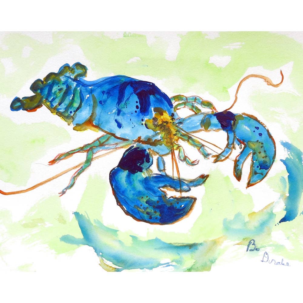 Betsy Drake Interiors - Wholesale Placemat - Green-Blue Lobster Place Mat Set of 40